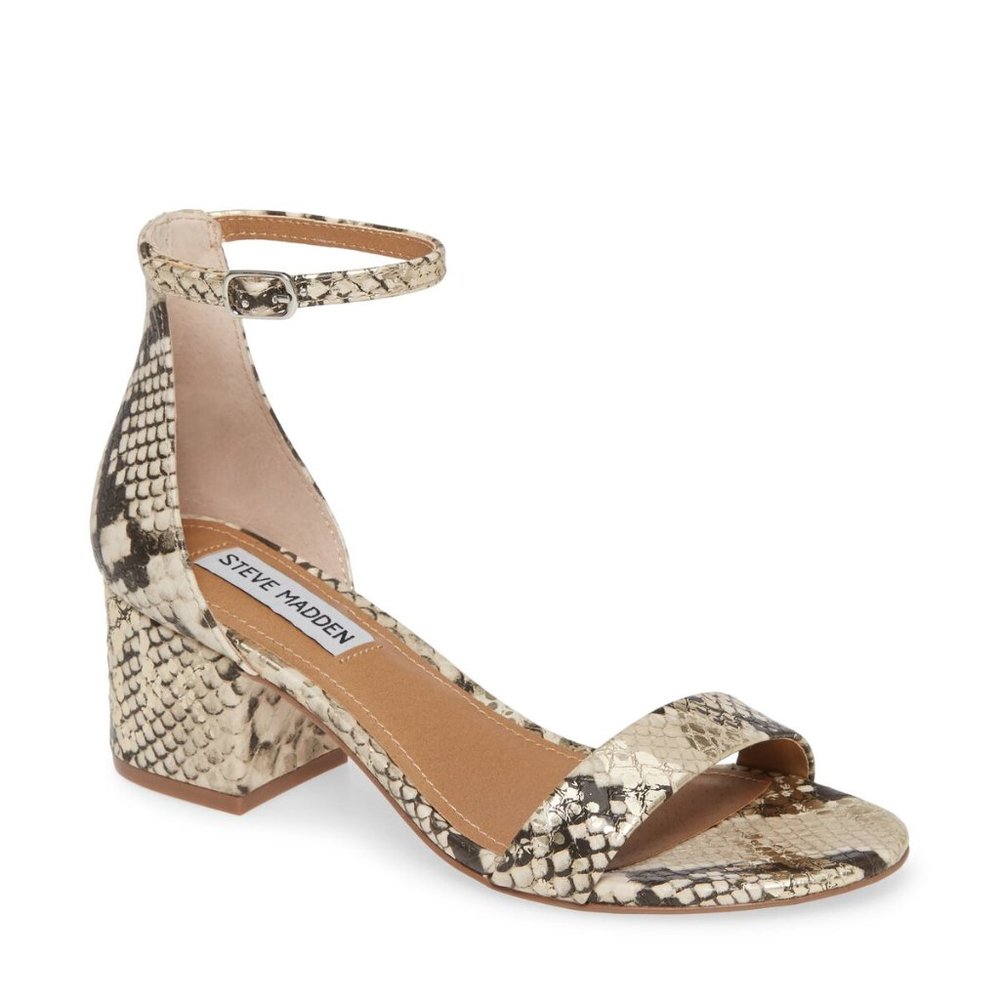 Steve Madden Irenee sandal gold snake (discontinued color)